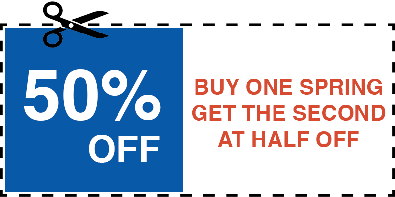 HALF OFF GARAGE SPRING Great Neck